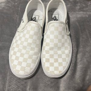white checkered vans